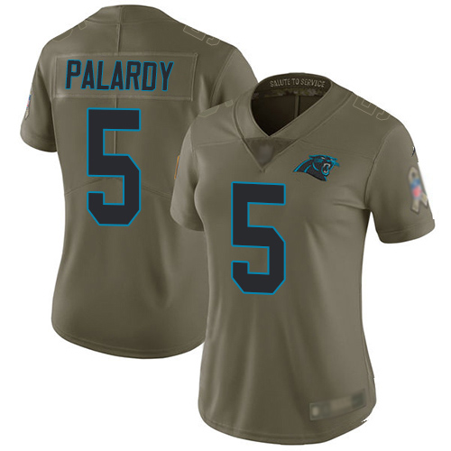 Carolina Panthers Limited Olive Women Michael Palardy Jersey NFL Football #5 2017 Salute to Service